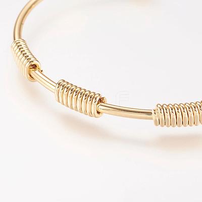 Brass Cuff Bangle BJEW-P168-B19-1