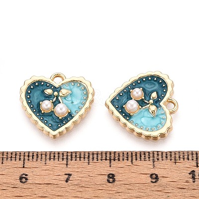 Alloy Enamel Pendants PALLOY-T092-38G-01-1