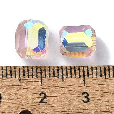 AB Color Plated Glass Beads GLAA-F108-12B-14-1