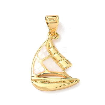 Brass Enamel Pendants KK-H534-04G-01-1