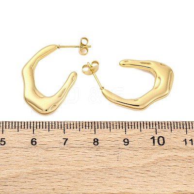 304 Stainless Steel Stud Earrings EJEW-B108-18G-1