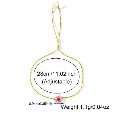 Flower Resin Beaded Slider Bracelets for Women SL9741-1-1