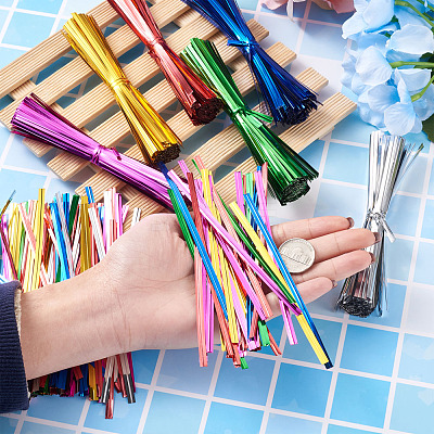 Plastic Wire Twist Ties AJEW-TA0017-17B-1