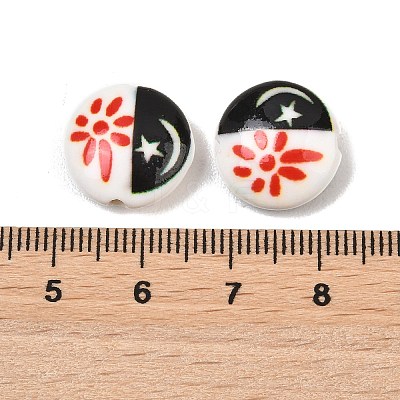 Printed Handmade Porcelain Beads PR-CBA938E-02-1