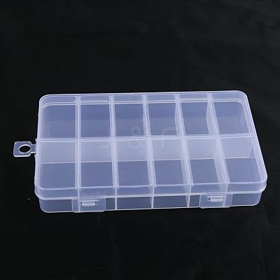 Transparent Plastic Bead Containers CON-YW0001-24-1
