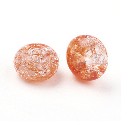 Transparent Crackle Acrylic Beads MACR-E025-30-1