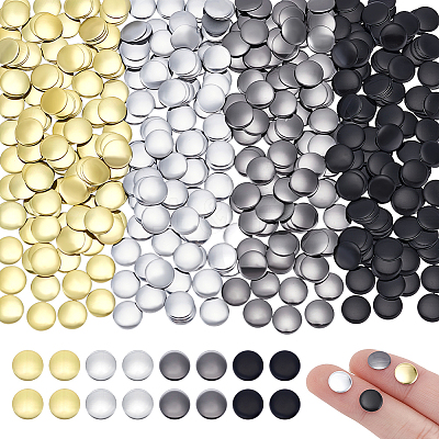 2400Pcs 4 Colors Aluminum Hotfix Iron On Studs DIY-NB0015-89-1