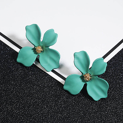 Flower Alloy Stud Earrings WGD3727-04-1
