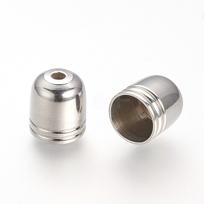 Tarnish Resistant 201 Stainless Steel Cord Ends X-STAS-R090-35-1