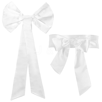 Detachable Velvet Bowknot AJEW-GA0007-66-1