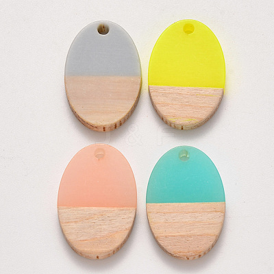 Resin & Wood Pendants X-RESI-S384-007A-1