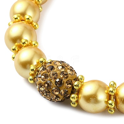 Glass Imitation Pearl Beaded Bracelets for Women BJEW-JB10034-05-1