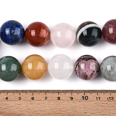 Natural Mixed Stone Beads Strands G-N353-01A-01-1