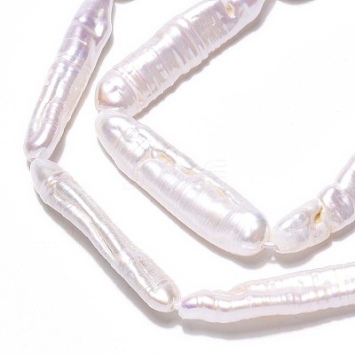 Natural Baroque Pearl Keshi Pearl Beads Strands PEAR-S010-30-02-1
