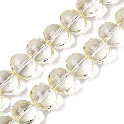 Transparent Electroplate Glass Beads Strands EGLA-N012-06E-1