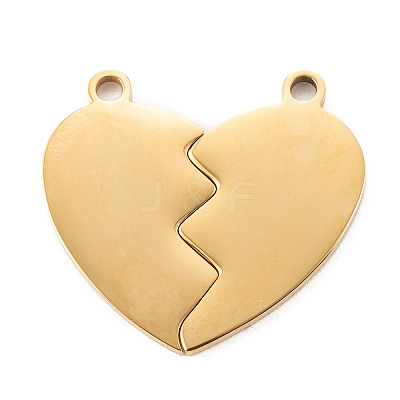 304 Stainless Steel Split Pendants LS-STAS-G251-07B-G-1