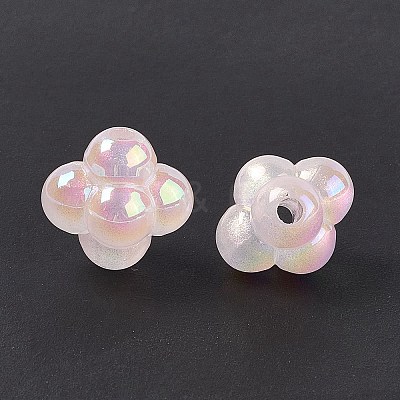 Opaque Acrylic Beads OACR-C009-04C-1