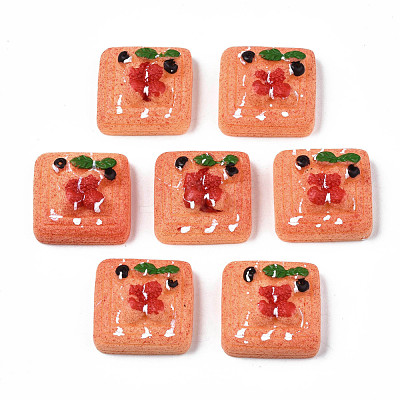 Opaque Epoxy Resin Cabochons CRES-S358-68-1