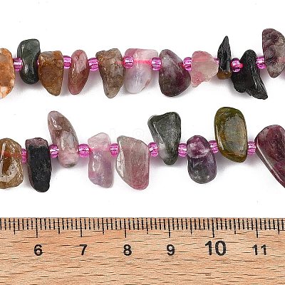Natural Colorful Tourmaline Beads Strands G-F821-C01-01-1