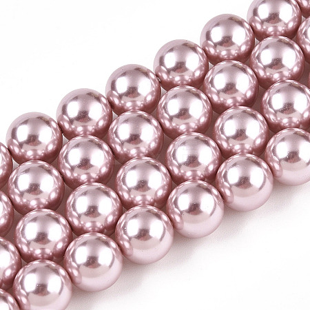 Glass Pearl Beads Strands HY-G002-01E-05-1