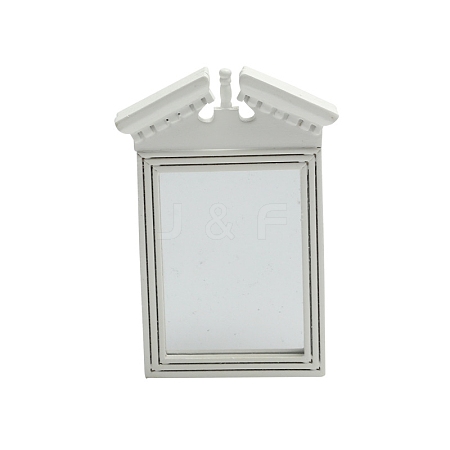 1:12 Dollhouse Miniature Bathroom Mirror Frareed Miniature Ornaments PW-WG1897D-01-1