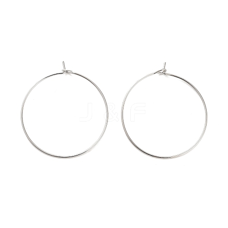 Brass Hoop Earring Findings KK-R112-038D-1