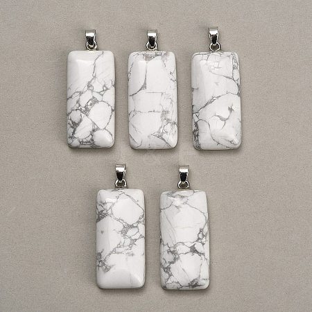 Natural Howlite Pendants GG-CBAA0EE-01P-18-1