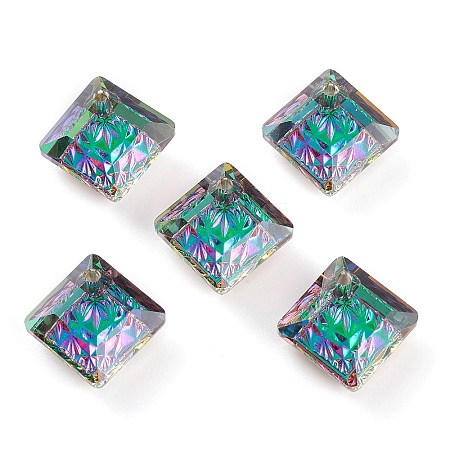 Embossed Glass Rhinestone Pendants GLAA-J101-03A-001VO-1