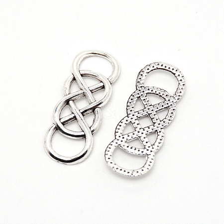 Alloy 8-shaped Links PALLOY-WH0076-01AS-1