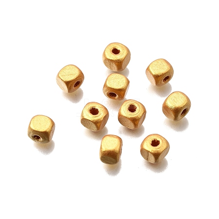 Spray Painted Wooden Beads WOOD-P021-01A-02-1