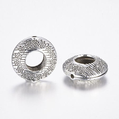 Tibetan Style Alloy Bead Frame TIBE-A006-030AS-1