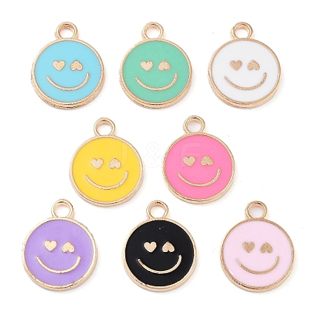 Alloy Enamel Pendants PALLOY-S192-04G-1