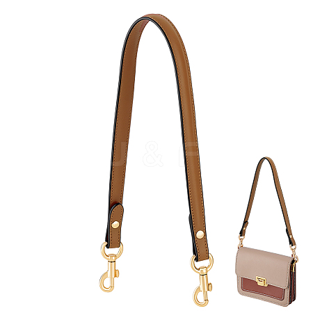 1Pc Cowhide Bag Handles with Alloy Clasps FIND-PH0028-16A-1