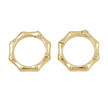 Brass Twister Clasps KK-P323-12G-1
