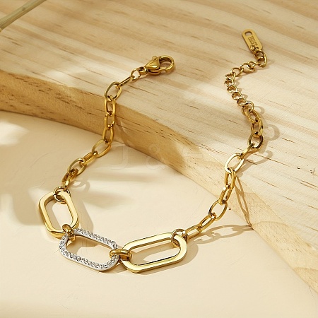 201 Stainless Steel Cable Chain Bracelets DV2577-1