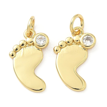 Brass Pave Cubic Zirconia Pendants KK-Z120-51G-1