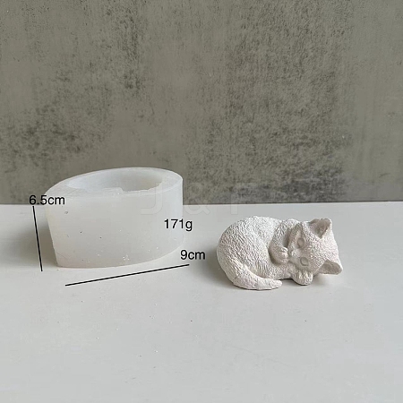 Sleeping Cat Shape Food Grade Silicone Display Decoration Molds PW-WG39696-02-1