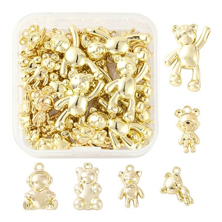 36Pcs 6 Style Alloy Pendants FIND-LS0001-72-1