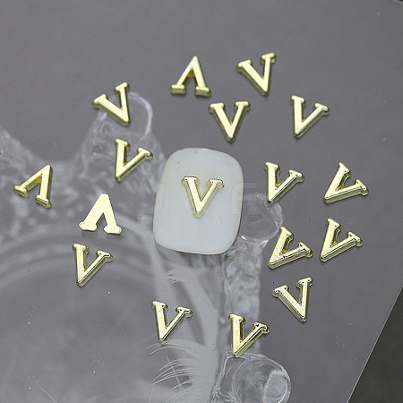 Alloy 26 Letter Shapes Nail Art Decoration MRMJ-WH0114-001-22-1
