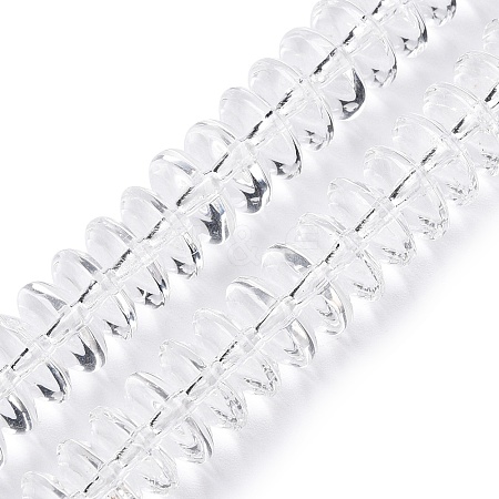 Transparent Glass Beads Strands GLAA-N001-62C-1