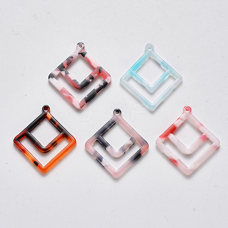 Cellulose Acetate(Resin) Pendants KY-S158-10-M-1