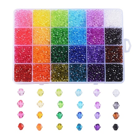 Transparent Acrylic Beads TACR-X0001-08-4mm-1
