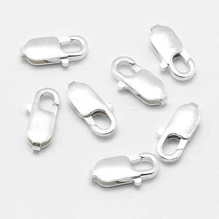 925 Sterling Silver Lobster Claw Clasps STER-G019-03-14mm-1