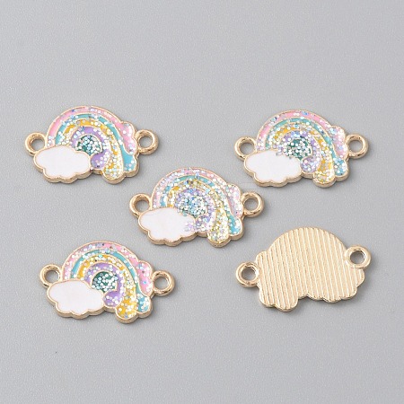 Alloy Colorful Enamel Connector Charms ENAM-CJC0019-01A-1