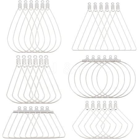 Unicraftale 304 Stainless Steel Wire Pendants STAS-UN0002-74P-1