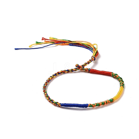 Polyester Braided String Cord Bracelet BJEW-I306-01C-1