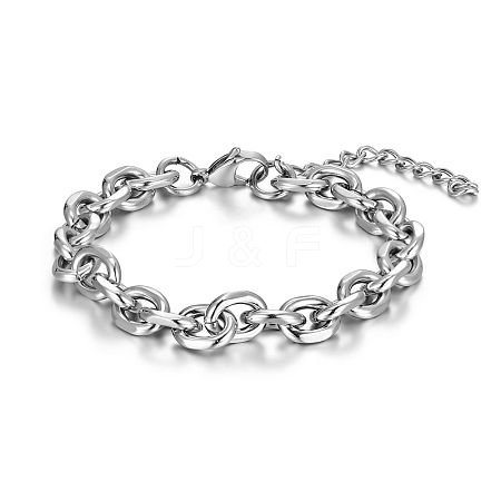 Stainless Steel Cable Chain Braclets PW-WG142A4-03-1