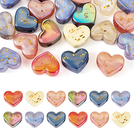 20Pcs Opaque Acrylic European Beads OACR-TA0003-61-1