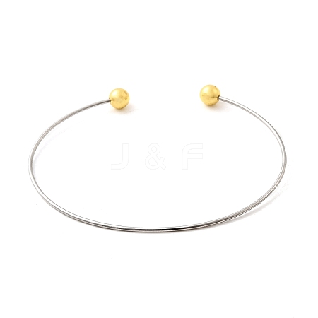 1.2MM 201 Stainless Steel Cuff Bangle Making BJEW-Z144-01GP-01-1