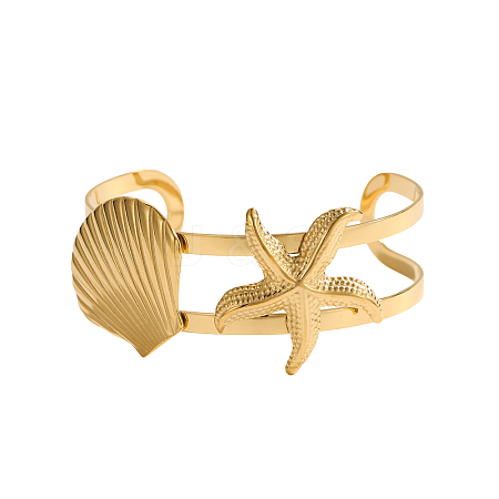 Stainless Steel Cuff Bangles STAS-OY011-42G-1